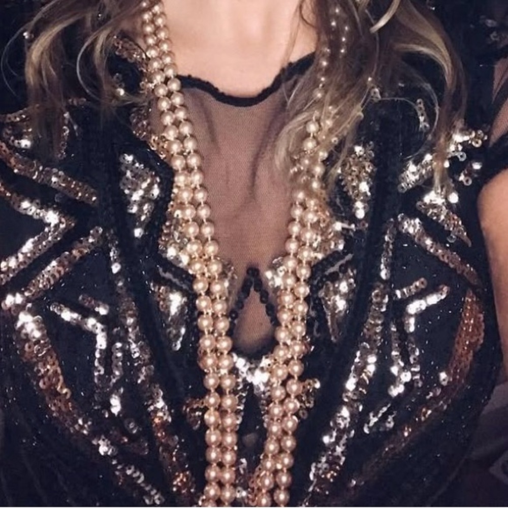 Women’s 1920s Gatsby Flapper Sequin Dress - Picture 6 of 8